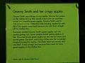Apple Pedalled Rover, aka Granny Smith and her Crispy Apples - Explanation plaque